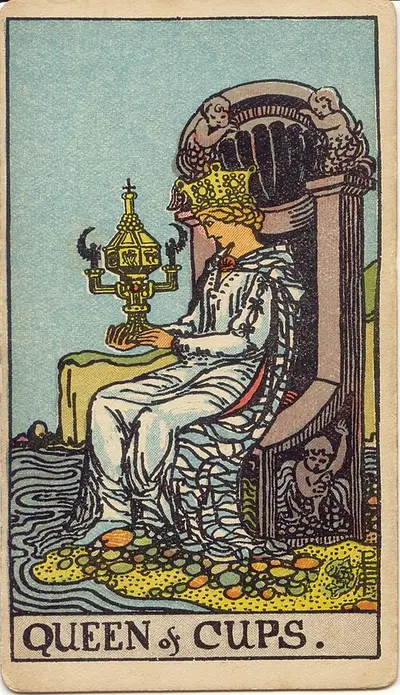 Queen of Cups, from the Rider–Waite–Smith tarot of 1909