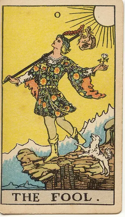 The Fool, from the Rider–Waite–Smith tarot of 1909