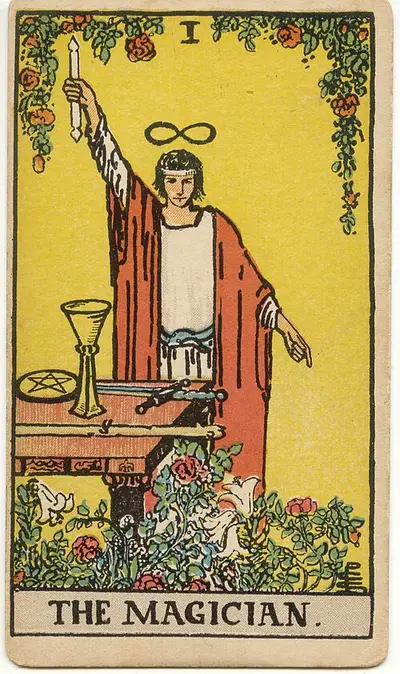 The Magician, from the Rider–Waite–Smith tarot of 1909