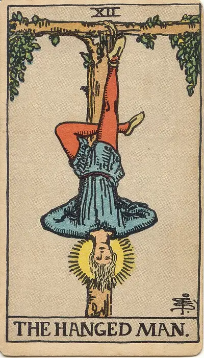 The Hanged Man, from the Rider–Waite–Smith tarot of 1909