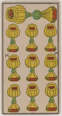 Ten of Cups in the Tarot de Marseille tarot