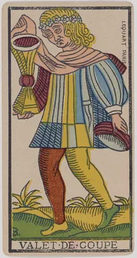 Page of Cups in the Tarot de Marseille tarot