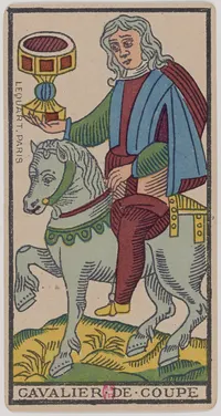 Knight of Cups in the Tarot de Marseille tarot