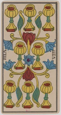 Eight of Cups in the Tarot de Marseille tarot
