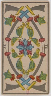 Two of Swords in the Tarot de Marseille tarot