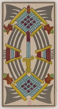 Nine of Swords in the Tarot de Marseille tarot
