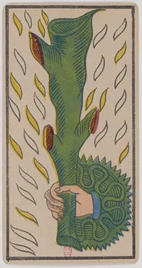 Ace of Wands in the Tarot de Marseille tarot