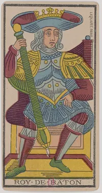 King of Wands in the Tarot de Marseille tarot