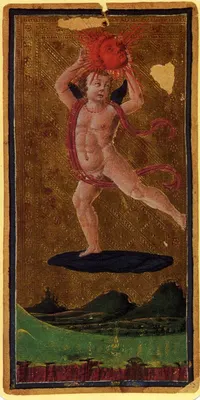 The Sun in the Visconti-Sforza tarot