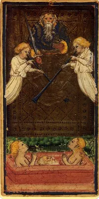 Judgement in the Visconti-Sforza tarot