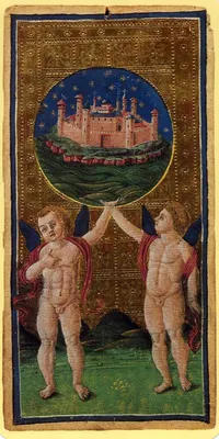 The World in the Visconti-Sforza tarot
