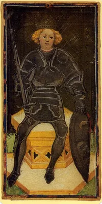 King of Swords in the Visconti-Sforza tarot