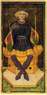 King of Wands in the Visconti-Sforza tarot